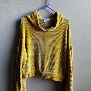 Gypsies & Moondust Yellow Hooded Sweater